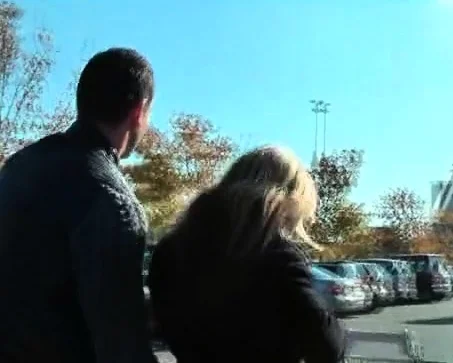 Exhibitionist couple fuck in public