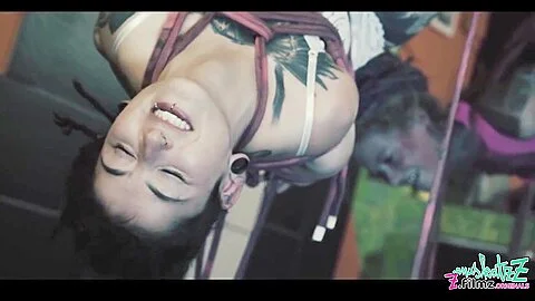 Anuskatzz Gets Tied Up In Shibari With Cute Tattoo Girl From For Dirty Dreaz Bdsm Rope Play