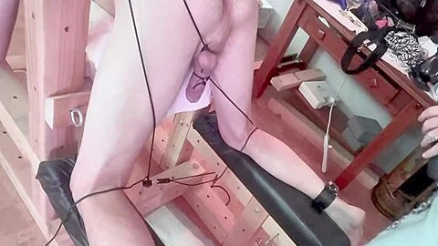 All Our Giant Dildos And Inflatable Ball - Femdom Wife Pounds Her Slave Boy With Anal Fisting