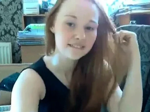 Redhead  teen masturbaing