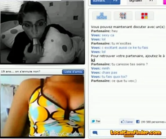 Horny french teen on chatroulette