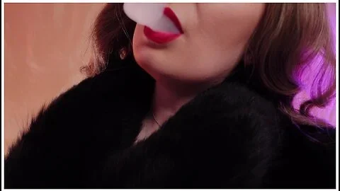 Arya Grander In Asmr Fur Coat Fetish, Vaping Smoking With Leather Gloves