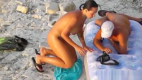 Exchibitionist Nudist Couples CamSpy Beach Voyeur