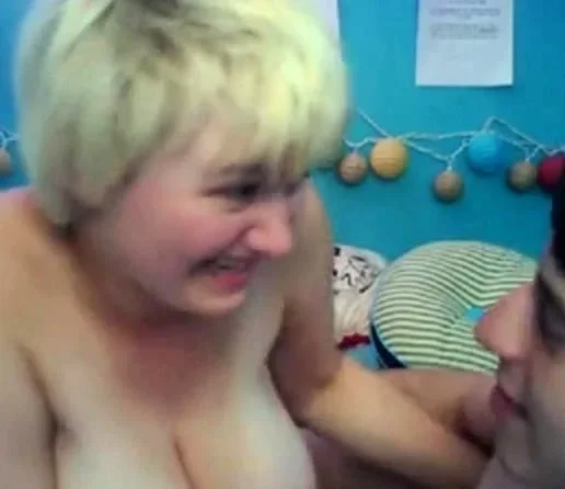 Blonde Amateur With Huge Natural Boobs On Webcam
