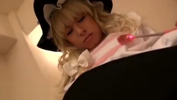 Japanese cosplayer with big tits has sex