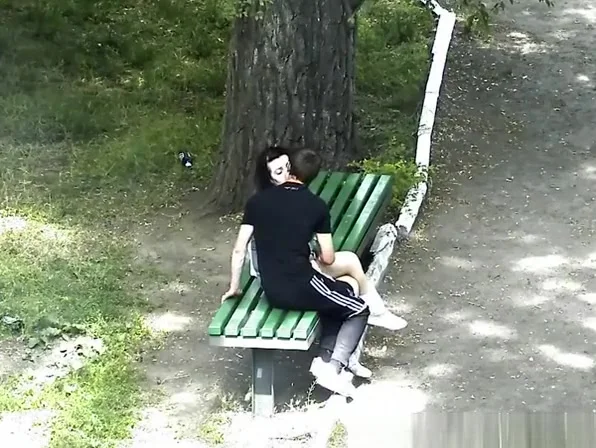 teen 18+ couple park handjob