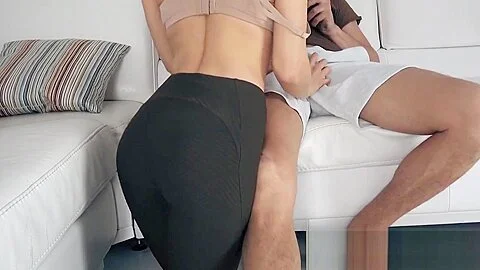 Babe Blowjob my Big Dick and Cum in Mouth While I Play Game