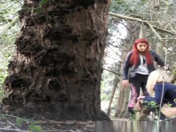 Group of teens 18+ caught pissing in the nature