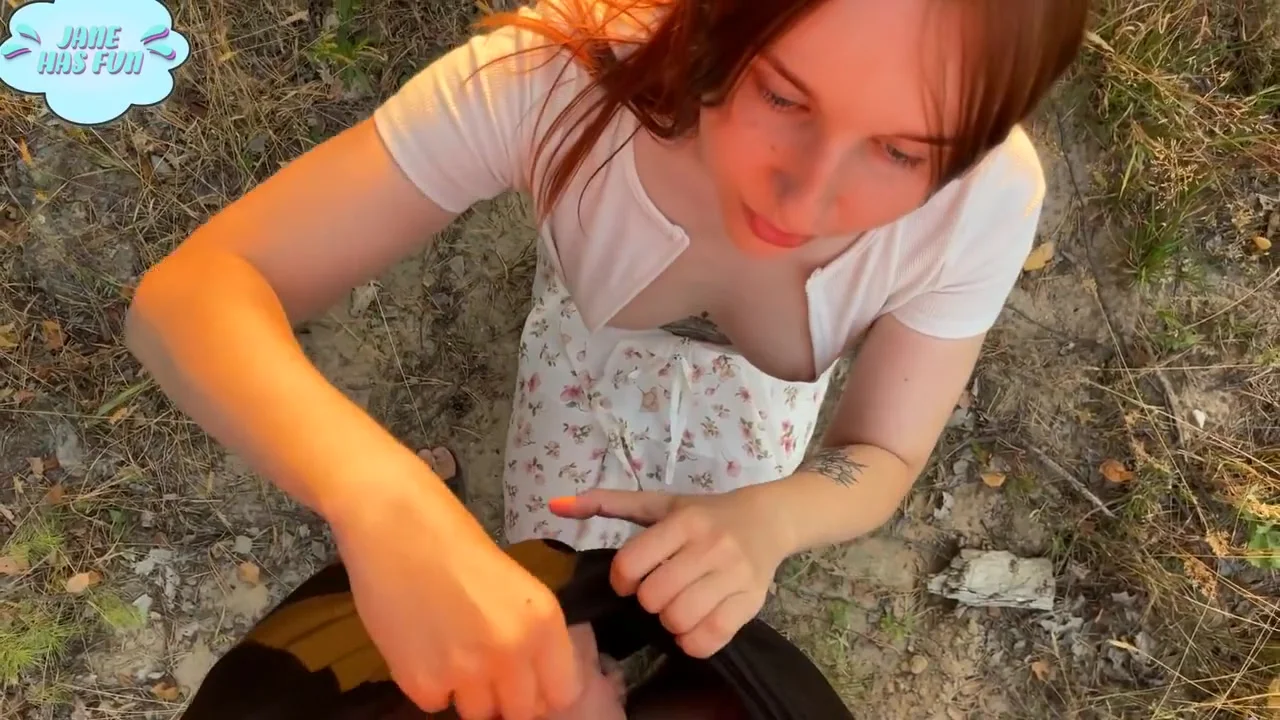 She Made Me Blowjob After Risky Exposing Near Railway