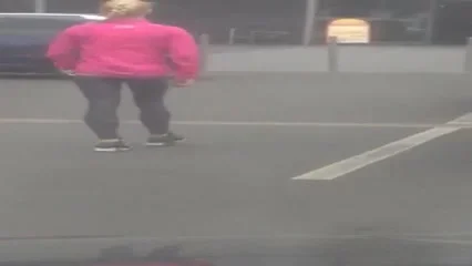 Fit girl at the parking lot
