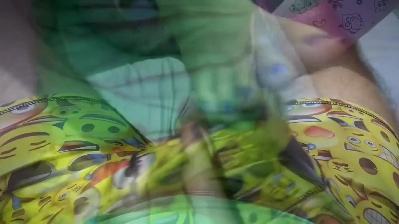 Footjob Made Him Cum In His Pants Cum Through Underwear Footjob