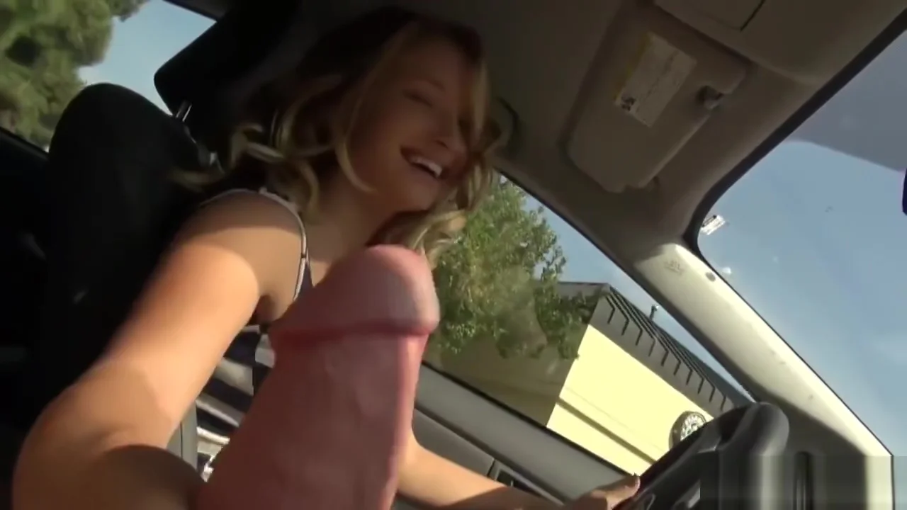 Car Handjob and Fuck