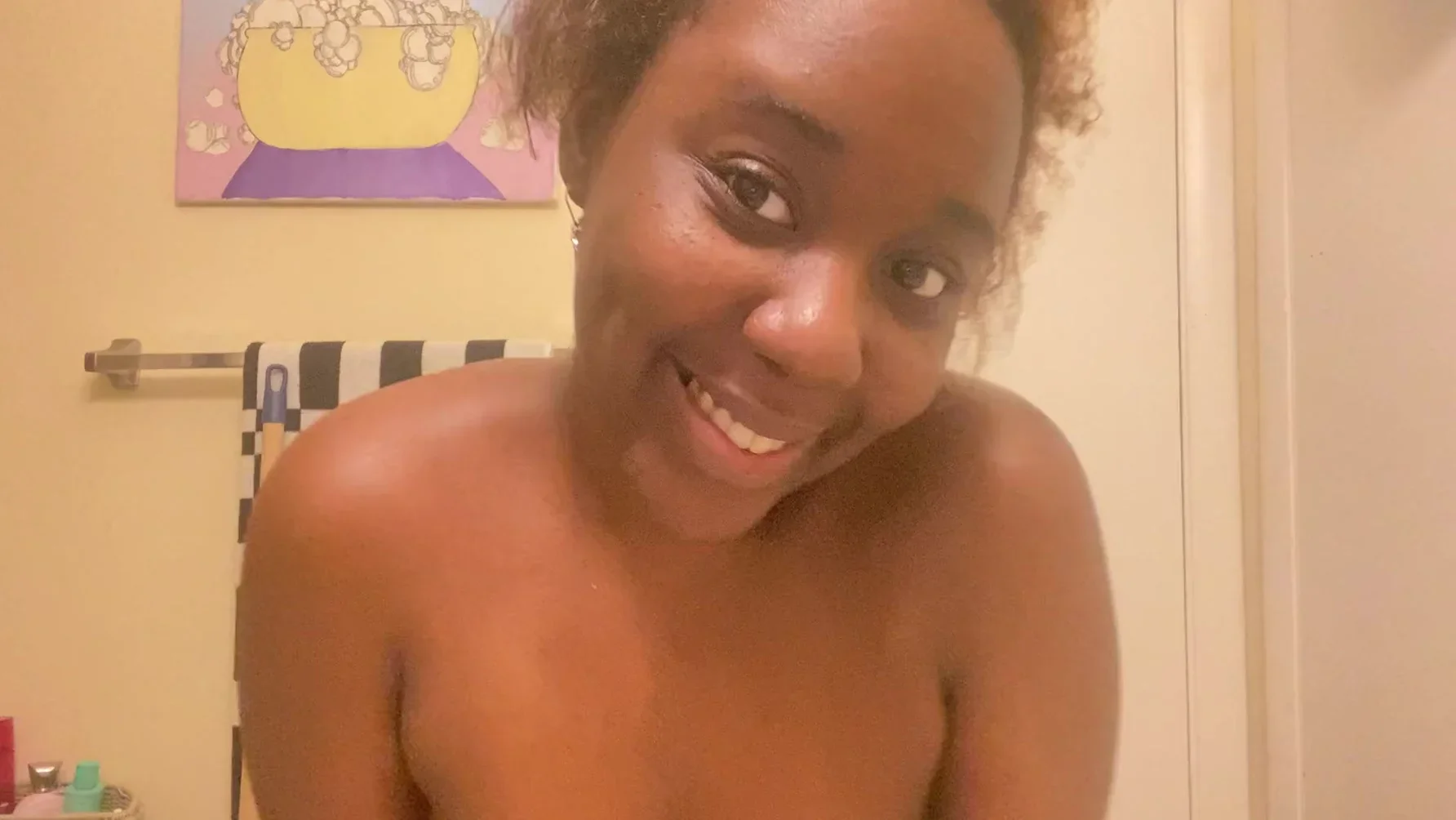 Busty Chest Girl, Hard Nipples, Big Tits !! (solo Female Tease)