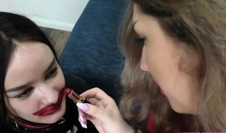 Valeria Having Fun With Her Ugly Slave Girl Makeup And