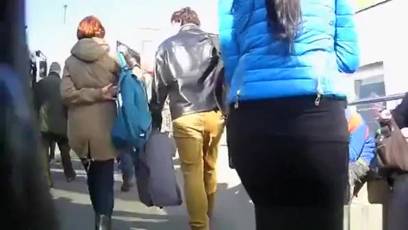 Pervert man flashes dick in bus