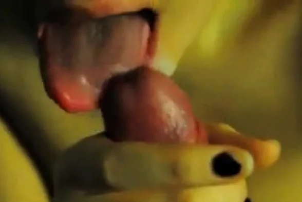Close up blowjob and a thick cumshot in a thick lips