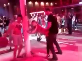 Doggystyle penetration at the dancing event