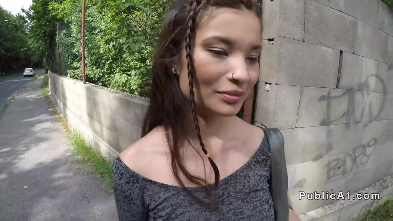 Amateur Flashes Big Tits And Hairy Pussy