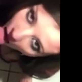 Chick fucked by stranger at public toilet during concert