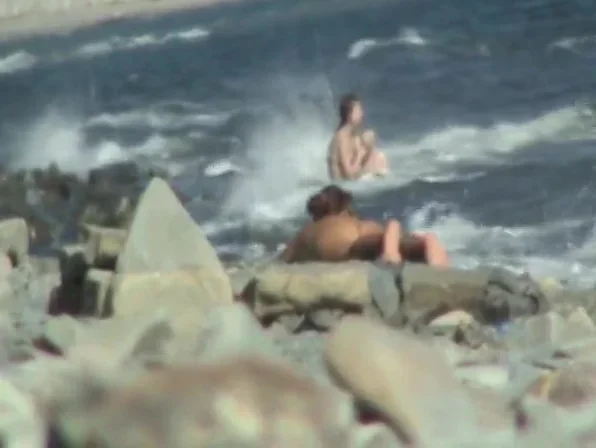 nude milf on beach