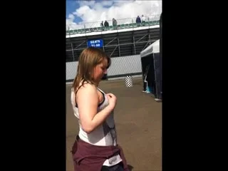 busty candid teen 18+ with black bra