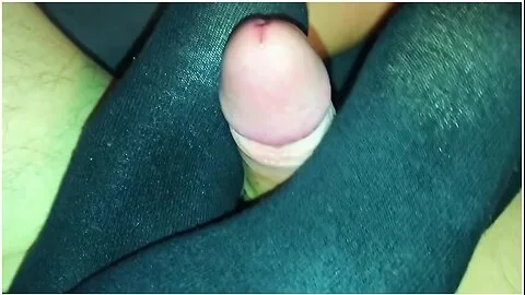 Amateur Footjob #71 Extremely Hot Sockjob In Black Ankle Sock