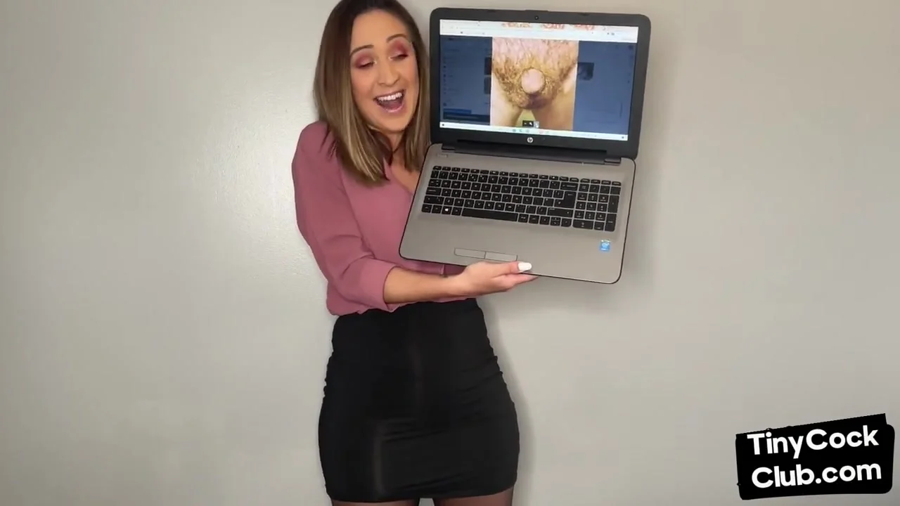 SPH solo Brit babe talks humiliative to small dickie guys