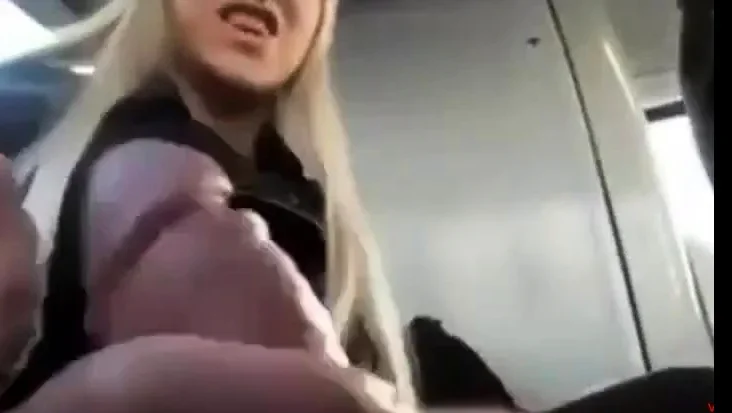Public Bus Hand job And Cum