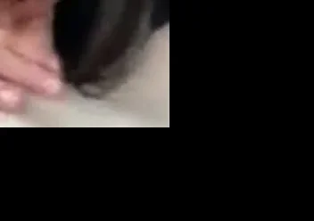 Teen deepthroats and gags on his dick