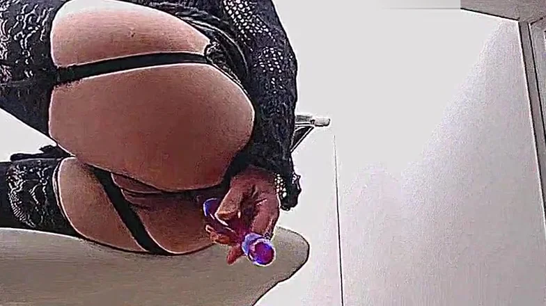PAWG Secretary Anal Dildo Play In Office