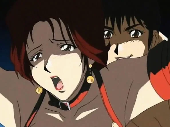 Slave in a bondage suit gets used by her master in a sexy Hentai