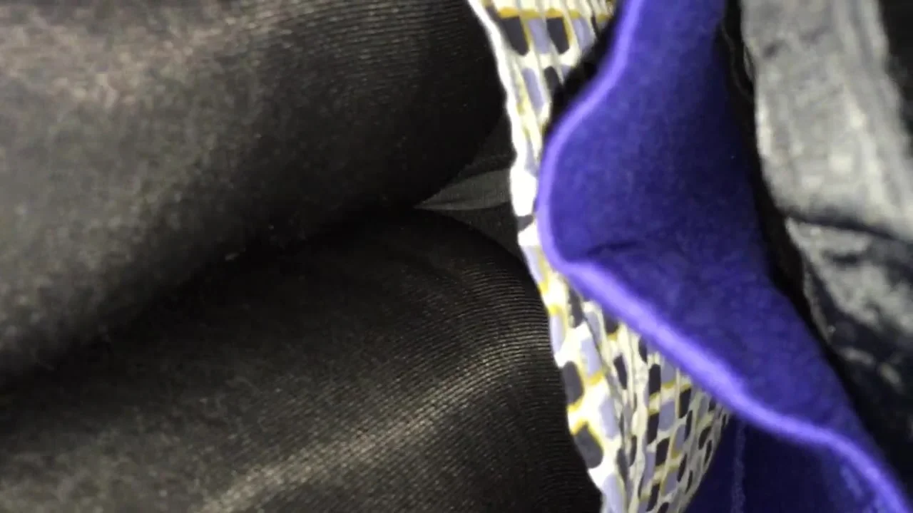 Business woman thick pantyhose upskirt