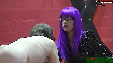 German Bdsm - Mistress Domina Punish Slaves In Latex - Teaser Video