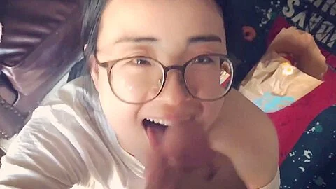 Asian Sucks Cock Pov And Slurps Cum