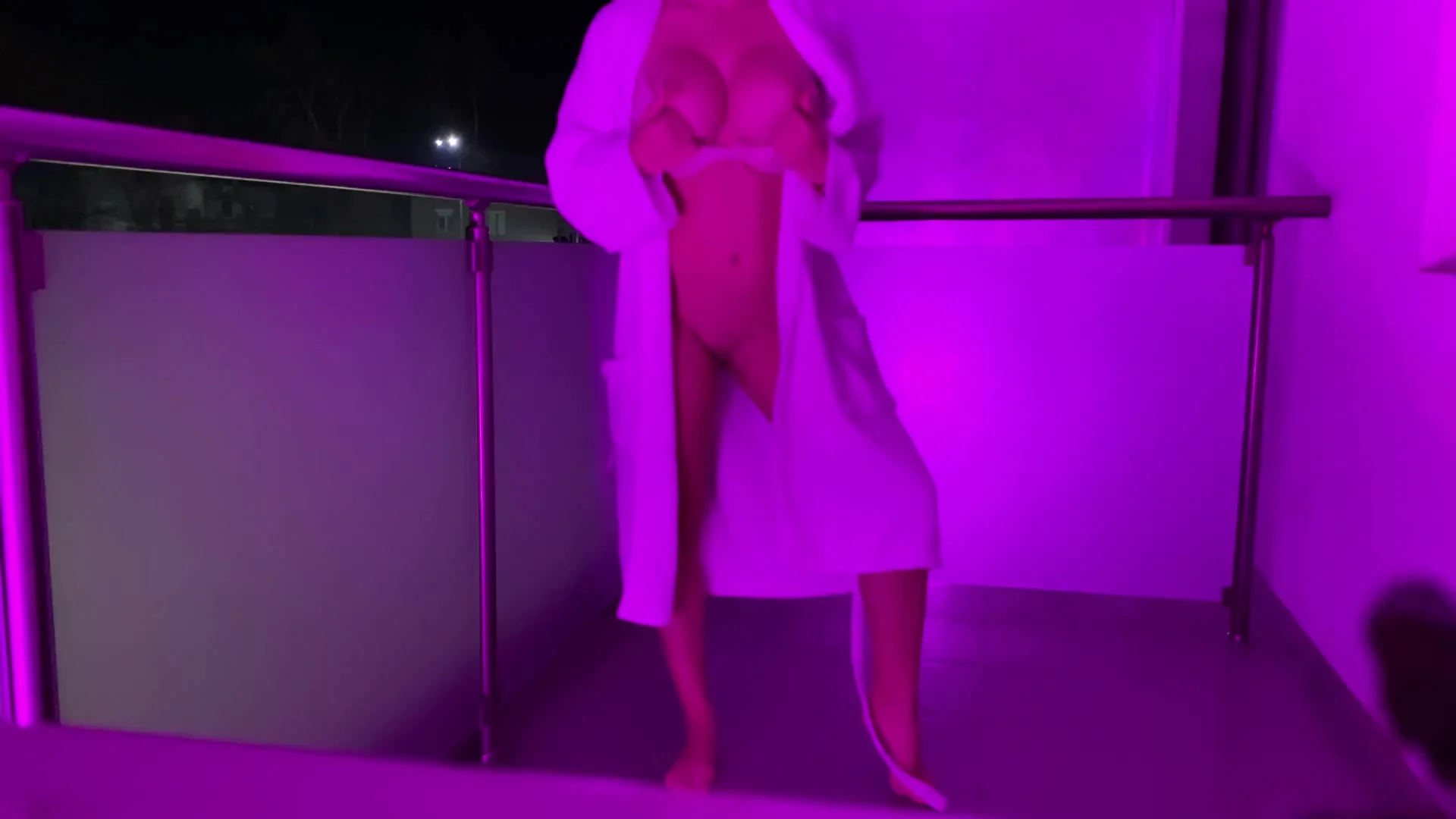 Wild N Risky Public Fuck On Hotel Balcony Next To Their Window At Ski Season