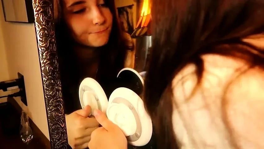 AftynRose ASMR Teasing My Self in Front Of A Mirror