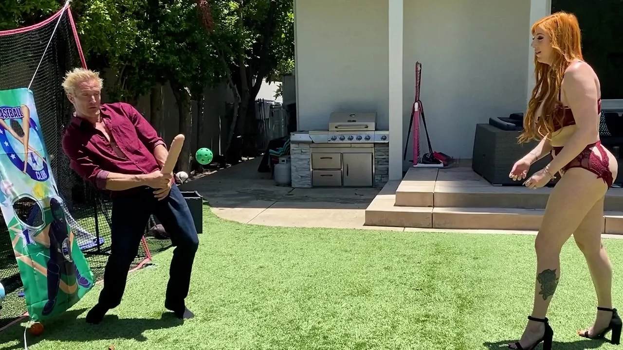 Big Booty Busty Redhead Step mom Plays Penis Ball With Step-sons Huge White Cock With Lauren Phillips