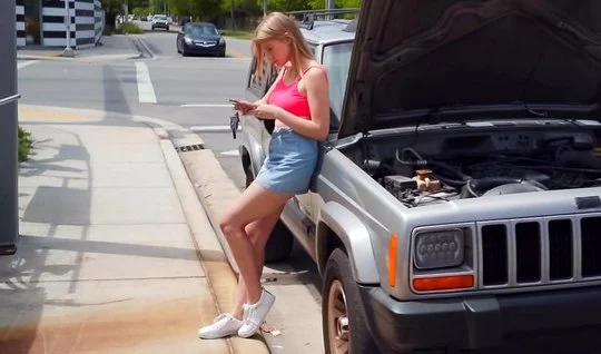 Pikaper took the young girl and fucked her doggy style from first pers...