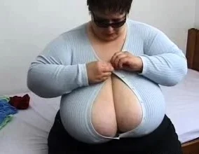 Beautiful BBW has pierced nipples