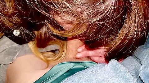 Wife Takes Load Off Husband After Work While He Naps