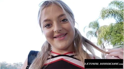 LethalHardcore - Hot Blonde Cheerleader Babe Getting A Hot Juicy Fuck
