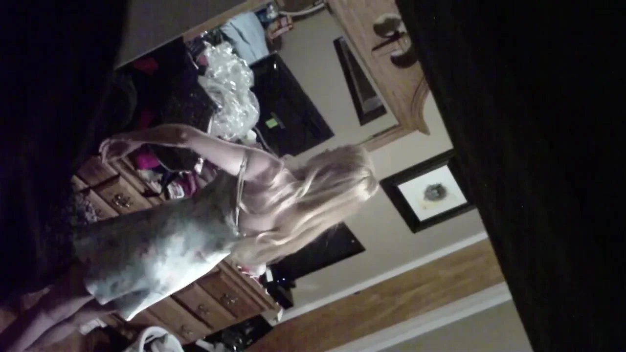 Wife caught changing on