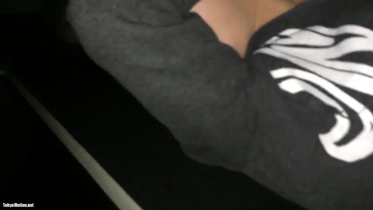 Personal smartphone photography: Raw POV with a girl in a hoodie in the car,.76