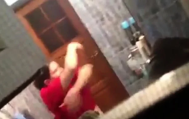 Hidden cam young fat girl in the bathroom