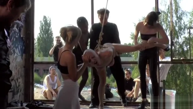 Disgraced Euro slaves fucked in bar