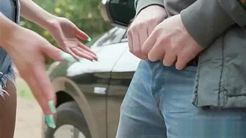 Brother fucks sister on a hikeing trip
