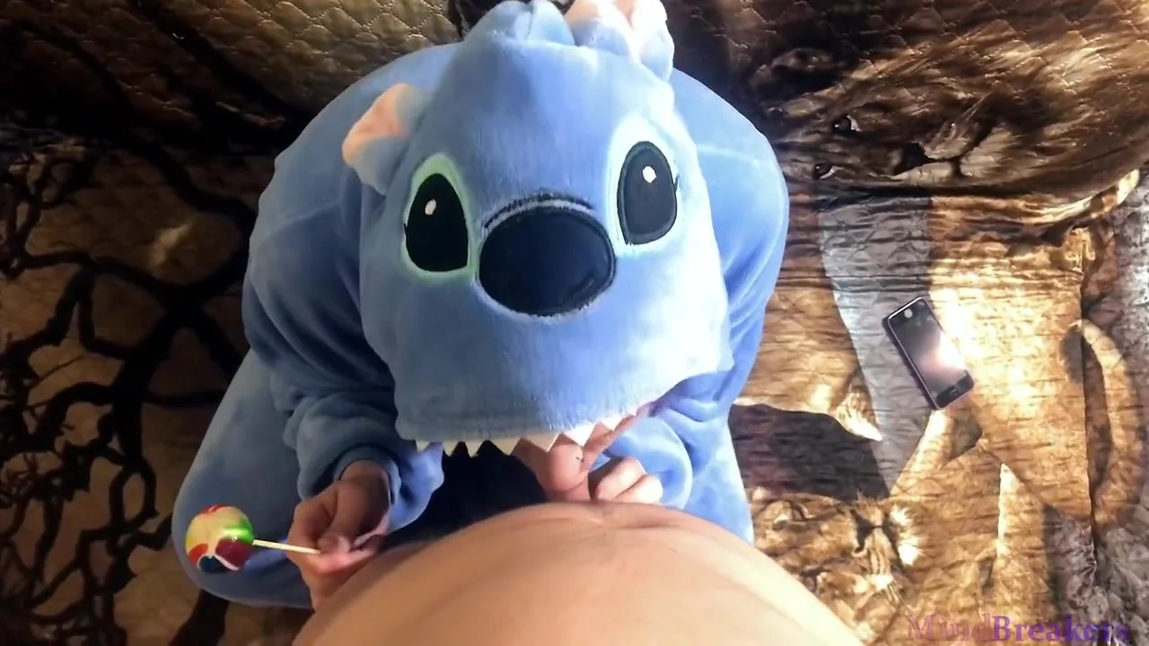 Emo Girlfriend Sucks Lollipop And Something Else In Stitch