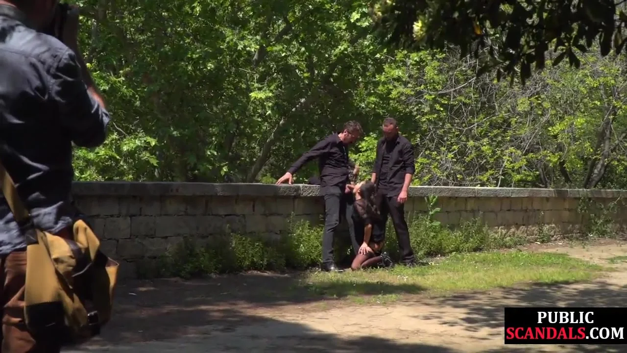 Throating teen 18+ in stockings n heels spanked in public ***