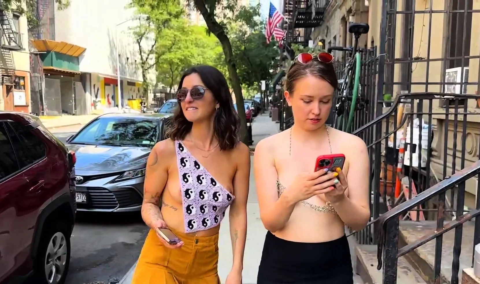 Luxury outdoor summer lesbians