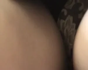 frontal upskirt of a milf grey panties